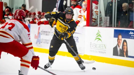 Huskies hockey settles for split against Ferris State